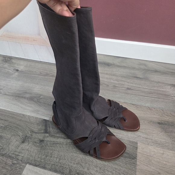 Donald J. Pliner Shoes - Donald J. Pliner Tall Leather Sandal Boots